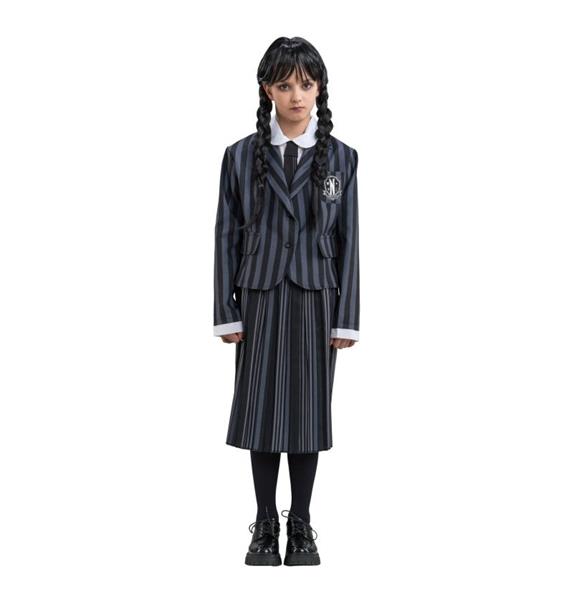 Grote foto kostuum wednesday school uniform zwart grijs kind verzamelen overige verzamelingen