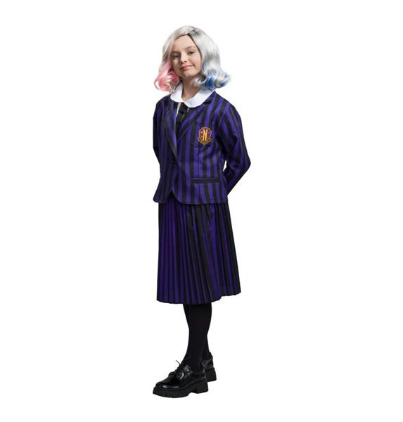 Grote foto kostuum wednesday school uniform zwart paars kind verzamelen overige verzamelingen