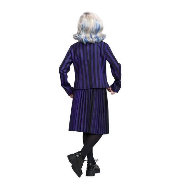 Grote foto kostuum wednesday school uniform zwart paars kind verzamelen overige verzamelingen