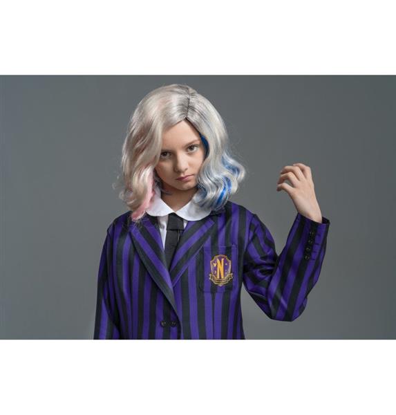 Grote foto kostuum wednesday school uniform zwart paars kind verzamelen overige verzamelingen