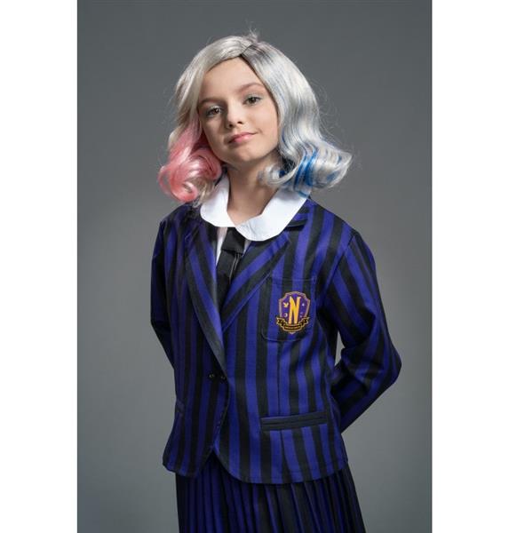 Grote foto kostuum wednesday school uniform zwart paars kind verzamelen overige verzamelingen