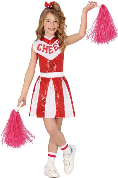 Grote foto cheerleader jurk rood wit meisje verzamelen overige verzamelingen
