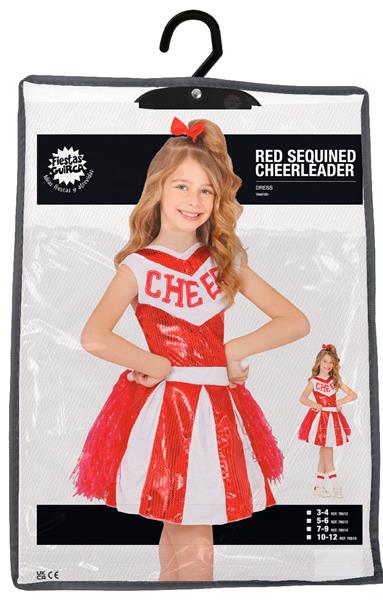 Grote foto cheerleader jurk rood wit meisje verzamelen overige verzamelingen