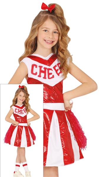Grote foto cheerleader jurk rood wit meisje verzamelen overige verzamelingen