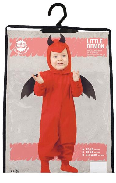 Grote foto duivel halloween kostuum baby rood zwart verzamelen overige verzamelingen