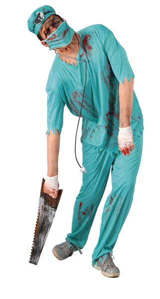 Grote foto zombie halloween kostuum heren chirurg verzamelen overige verzamelingen