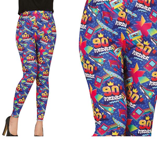 Grote foto jaren 90 legging blauw dames verzamelen overige verzamelingen