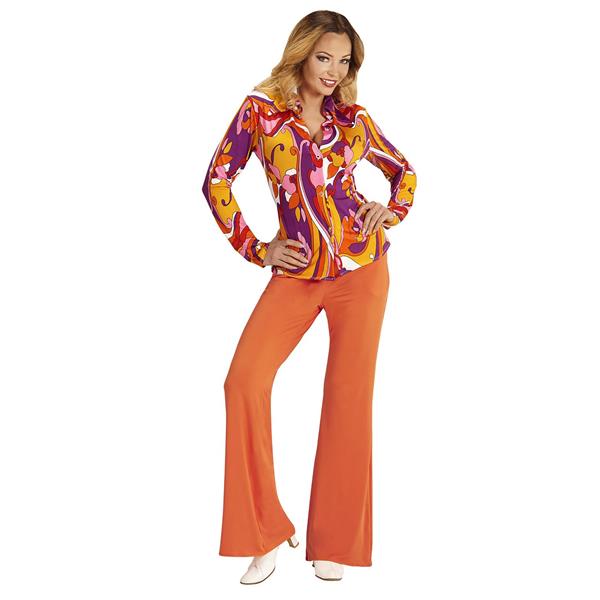 Grote foto disco 70s blouse gekleurd dames verzamelen overige verzamelingen