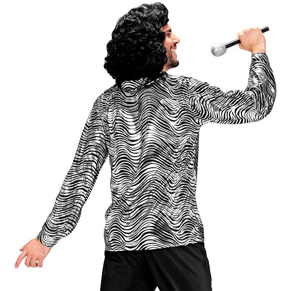Grote foto disco 70s shirt zilver heren tijgerprint verzamelen overige verzamelingen