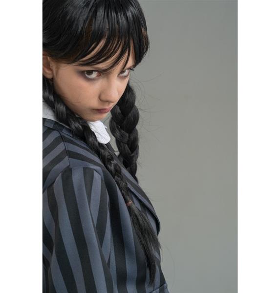 Grote foto kostuum wednesday school uniform zwart grijs kind verzamelen overige verzamelingen