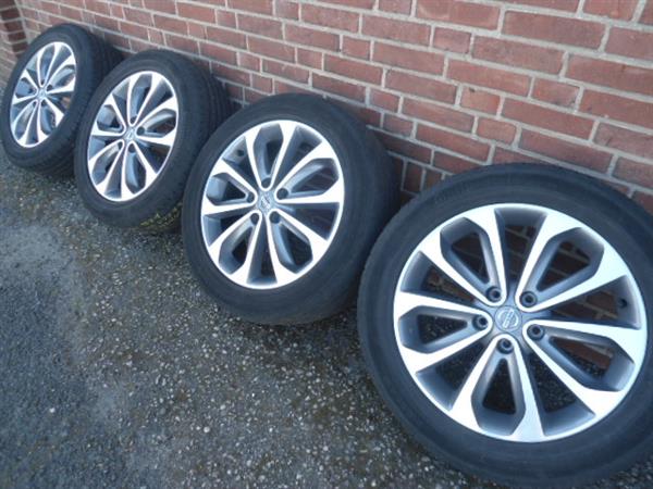 Grote foto 18 nissan zilvergrijs chroom qashqai juke 5x114.3 auto onderdelen banden en velgen