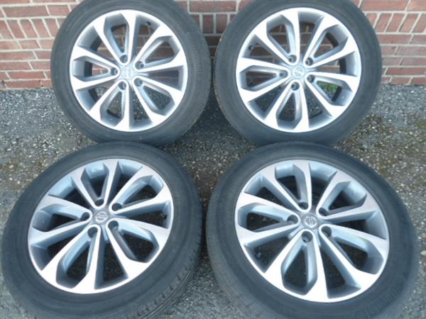 Grote foto 18 nissan zilvergrijs chroom qashqai juke 5x114.3 auto onderdelen banden en velgen