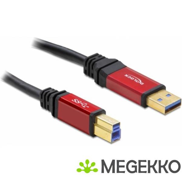 Grote foto delock 82759 kabel usb 3.0 type a male usb 3.0 type b male 5 m premium computers en software overige computers en software