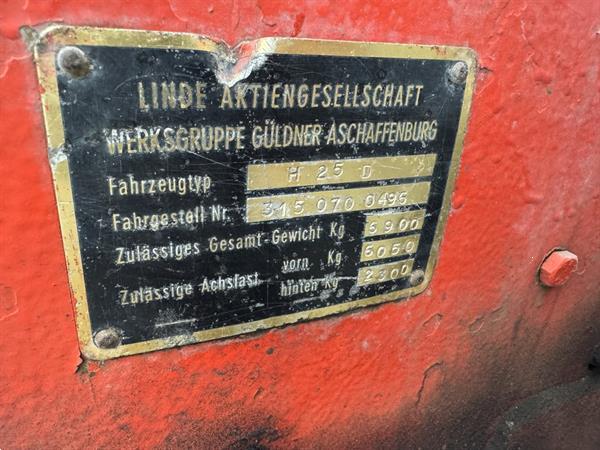 Grote foto linde h25d agrarisch heftrucks