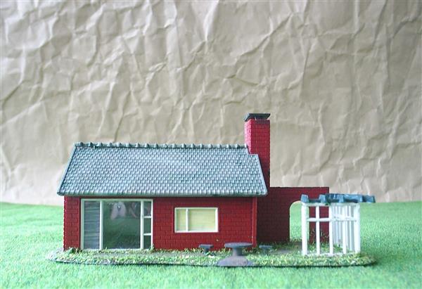 Grote foto huis met terras en pergola h0 nh890 hobby en vrije tijd h0