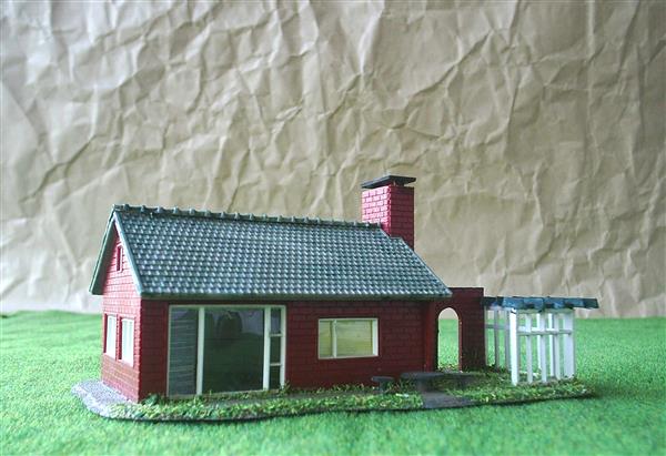 Grote foto huis met terras en pergola h0 nh890 hobby en vrije tijd h0