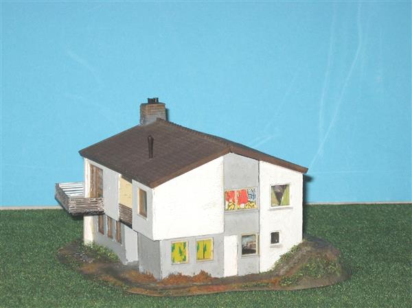 Grote foto vrijstaand huis met balkon kibri b725 h0 nh1167 hobby en vrije tijd h0