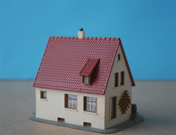 Grote foto huis met klassieke gordijnen h0 nh1284 hobby en vrije tijd h0