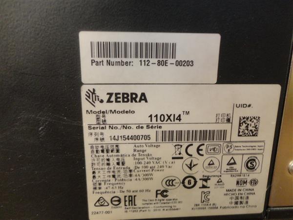 Grote foto zebra 110xi4 200dpi thermal label printer rewinder usb network computers en software printers