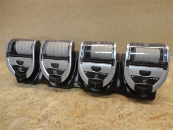 Grote foto set of 4 zebra imz320 wifi 802.11b g portable label printer mz power station computers en software printers