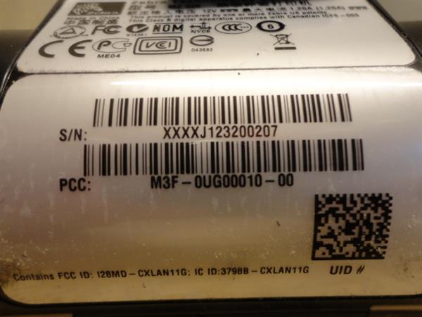 Grote foto zebra mz320 mobile 802.11b g wifi portable label label printer m3f 0ug0010 00 computers en software printers