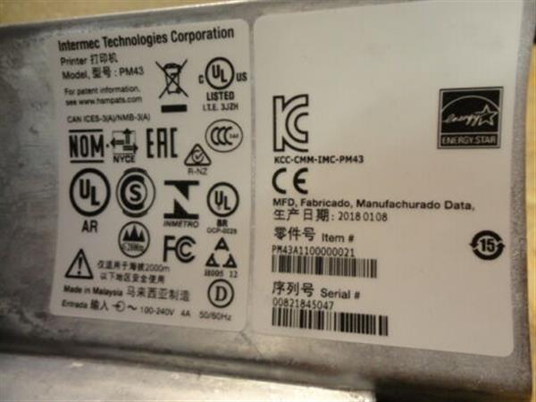 Grote foto intermec easycoder pm43 printer 200dpi thermal direct only computers en software printers