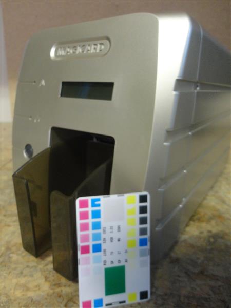 Grote foto magicard rio 2e single side card printer colour usb lan 300dpi computers en software printers