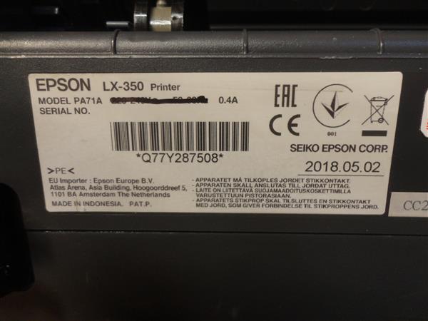 Grote foto epson lx 350 matrix vehicle printer dc a4 24 volt usb 9 pin printer computers en software printers