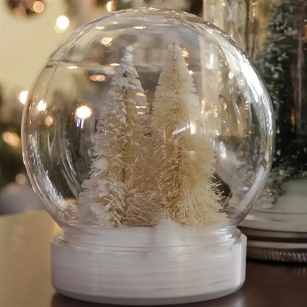 Grote foto sneeuwbol schudbol met schroefdeksel diy en decoratie ideaal voor hobbyprojecten kerstversierin verzamelen overige verzamelingen