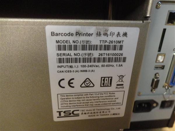 Grote foto tsc ttp 2610mt barcode label printer usb netwerk 200dpi 6 inch ttp 2610 computers en software printers