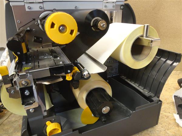 Grote foto zebra zt420 thermal wifi label printer met label rewinder 300dpi netwerk computers en software printers