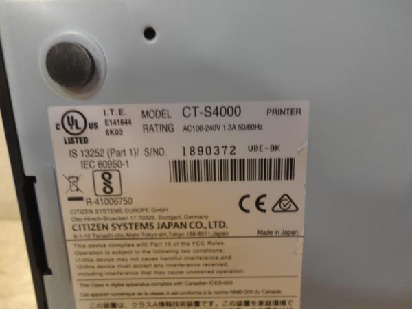 Grote foto citizen ct s4000 pos usb themal receipt printer 104mm computers en software printers