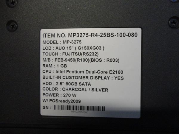 Grote foto fec mp 3275 kassasysteem touchscreen all in one 15 inch computers en software printers