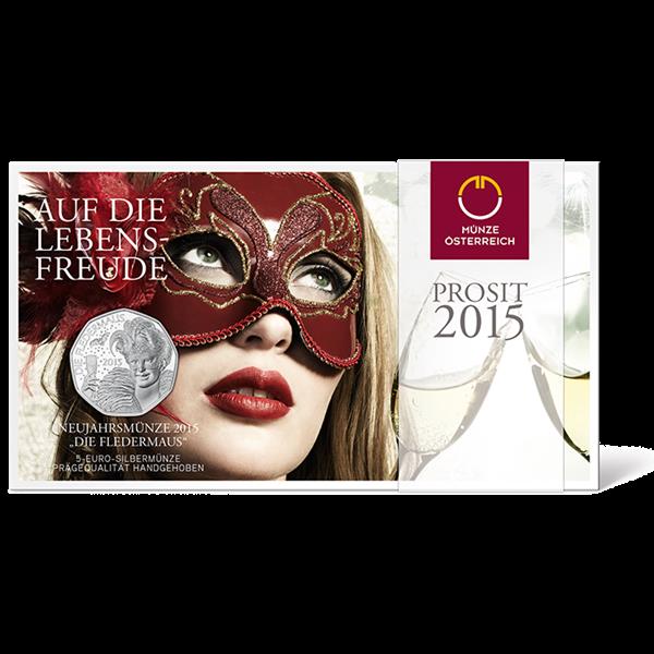 Grote foto oostenrijk 5 euro 2015 vleermuis zilver verzamelen munten overige