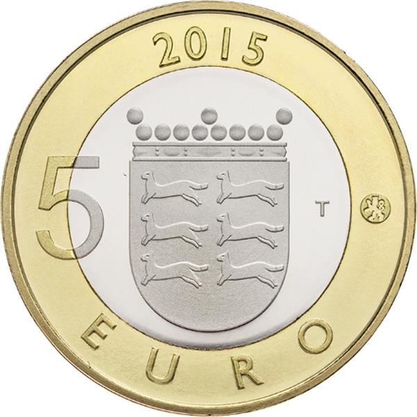 Grote foto finland 5 euro 2015 ostroboni hermelijn verzamelen munten overige
