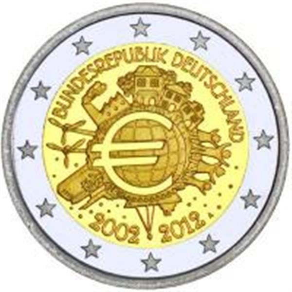 Grote foto duitsland 2 euro 2012 10 jaar euro verzamelen munten overige