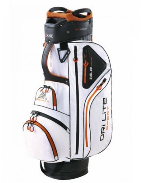 Grote foto big max dri lite sport cartbag wit zwart oranje sport en fitness golf