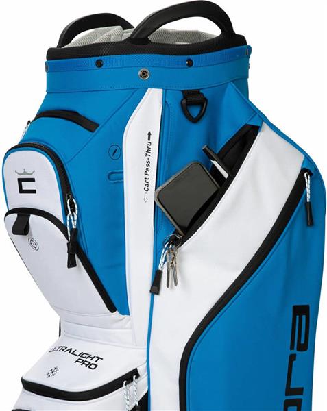 Grote foto cobra ultralight pro cart bag blue white sport en fitness golf