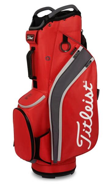 Grote foto titleist lightweight cart bag darkred graphite gray sport en fitness golf