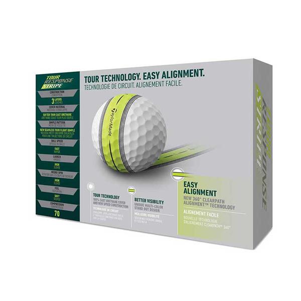 Grote foto taylormade tour respons stripe sport en fitness golf