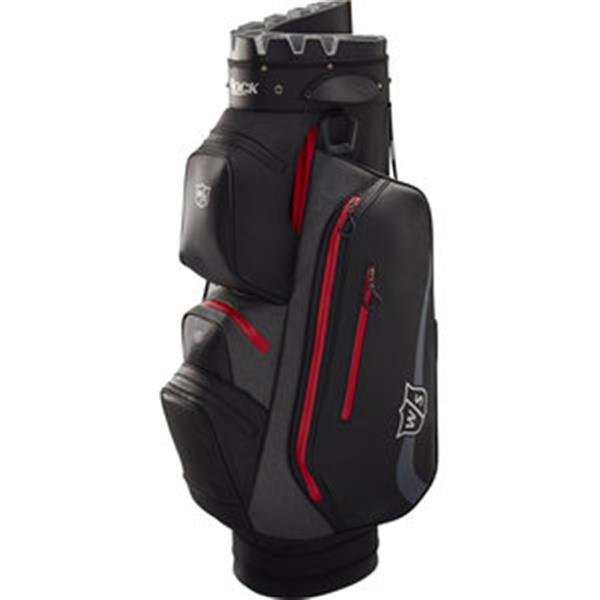 Grote foto wilson staff i lock rain cartbag black red sport en fitness golf