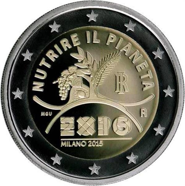 Grote foto itali 2 euro 2015 expo milaan verzamelen munten overige