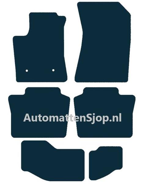 Grote foto luxe velours zwart automatten renault espace vi hybrid 2023 heden auto onderdelen overige auto onderdelen