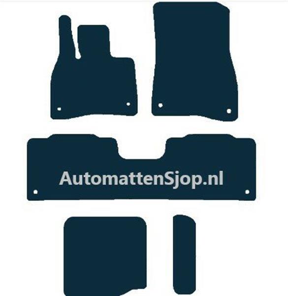 Grote foto luxe velours zwart automatten mercedes benz eqs suv x296 2022 heden auto onderdelen overige auto onderdelen