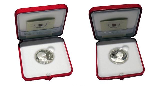 Grote foto vaticaan 5 euro en 10 euro 2015 verzamelen munten overige