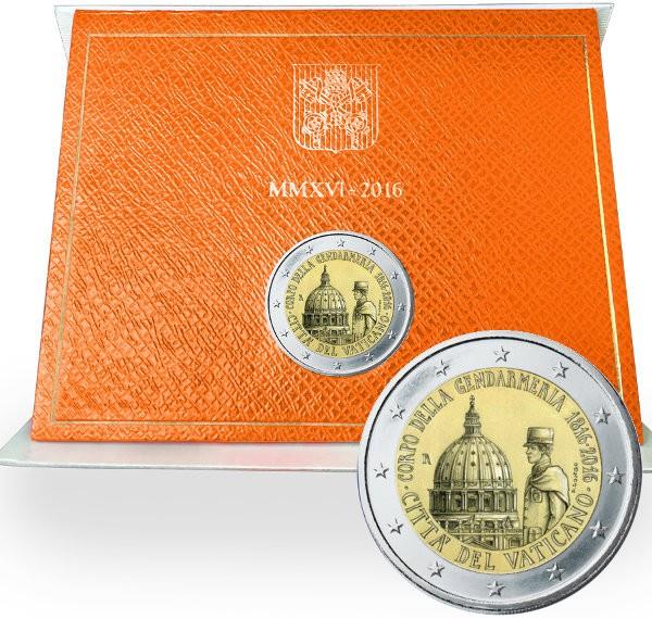 Grote foto vaticaan 2 euro 2016 vaticaan politie verzamelen munten overige