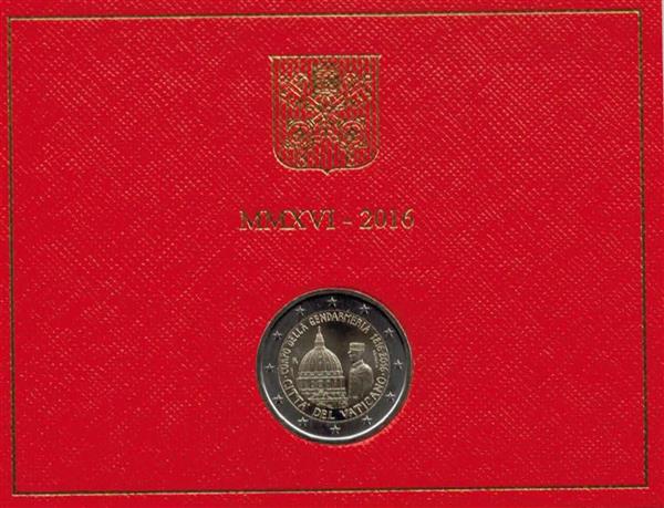 Grote foto vaticaan 2 euro 2016 vaticaan politie verzamelen munten overige