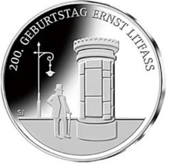 Grote foto duitsland 20 euro 2016 ernst litfass verzamelen munten overige