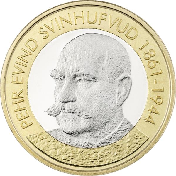 Grote foto finland 5 euro 2016 svinhufvud verzamelen munten overige