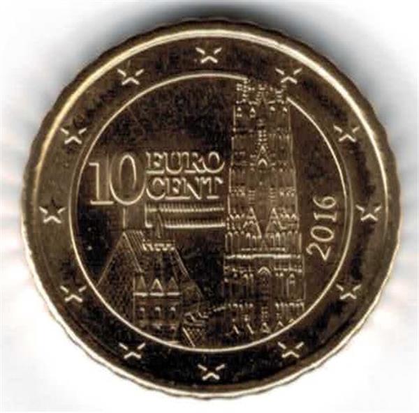 Grote foto oostenrijk 10 cent 2016 unc verzamelen munten overige